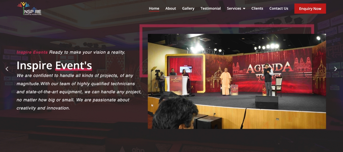 Inspire Event Booking Platform